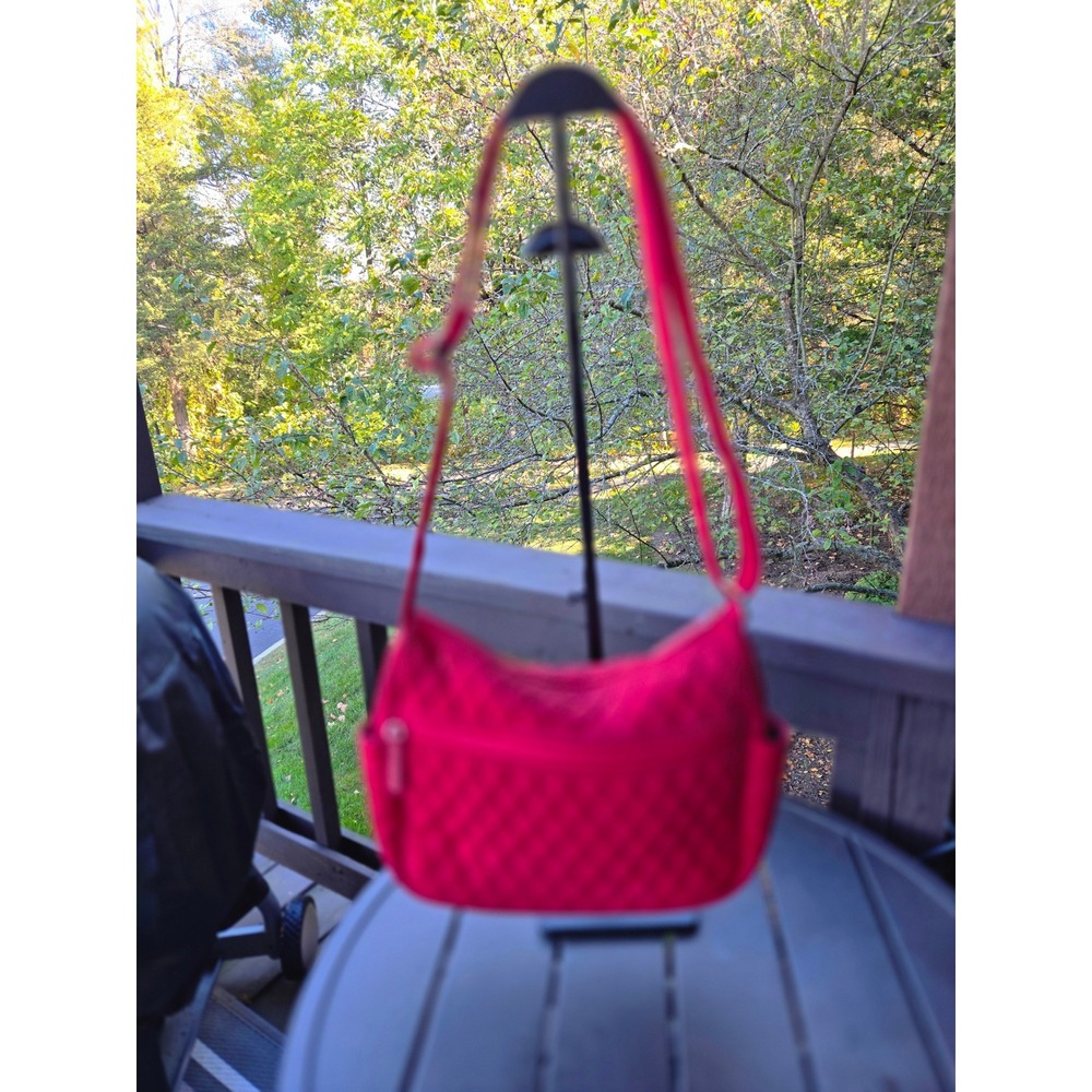 Pre-Owned Vera Bradley Shoulder Bag Quilted Red Polka‎ Dot Purse Handbag